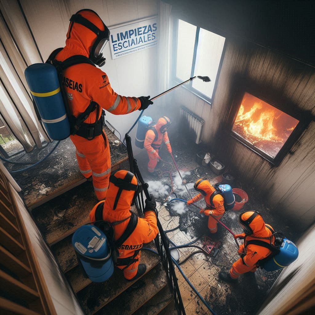 Servicios de limpieza post incendio en Terrassa