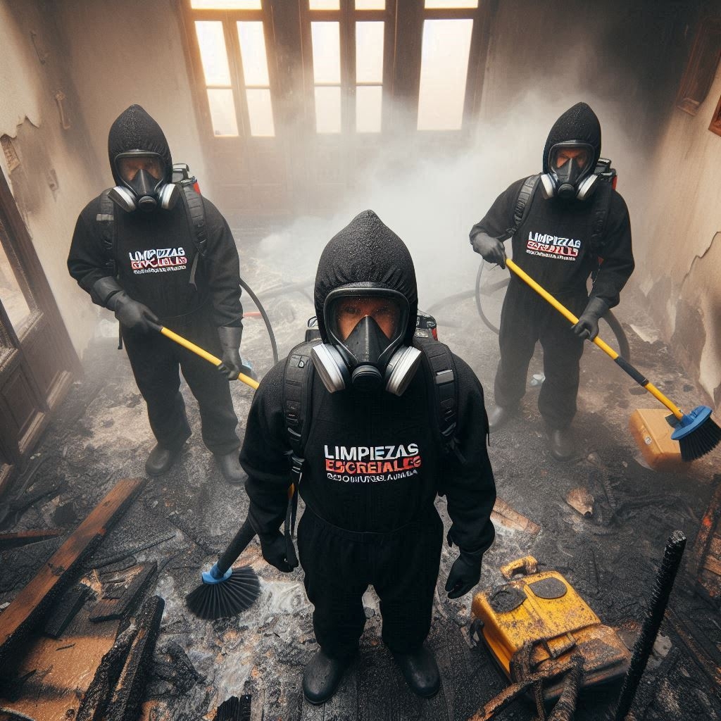 Servicios de limpieza post incendio en Sant Joan Despí